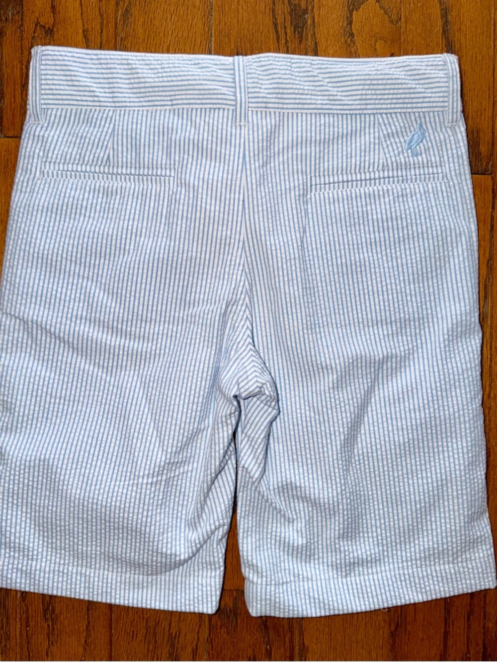 The Beaufort Bonnet Company Light Blue and White Seersucker Charlie’s chinos
